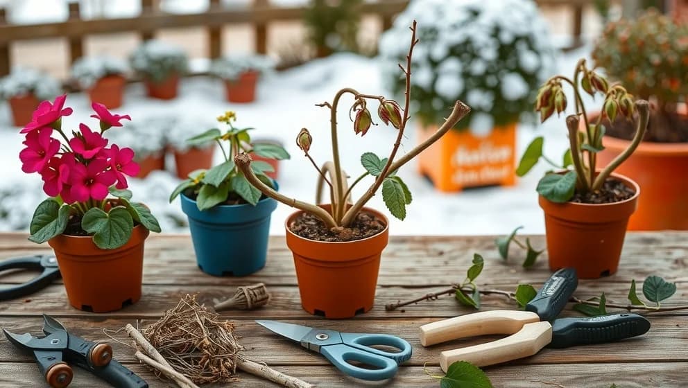 Hur ska man klippa ner pelargoner före vinterförvaring